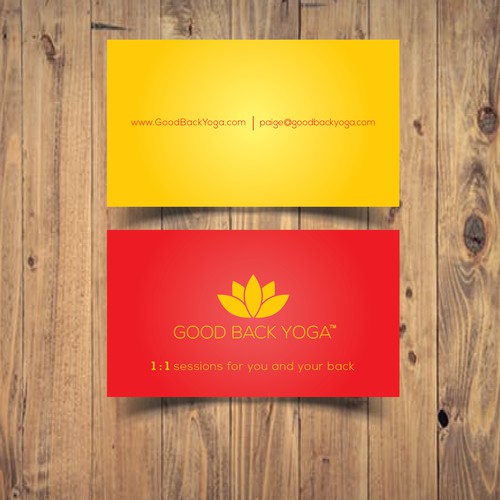 Creative Business Card for GOOD BACK YOGA