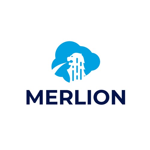 Merlion Logo | Singapore logo | Lion Logo | Cloud Logo