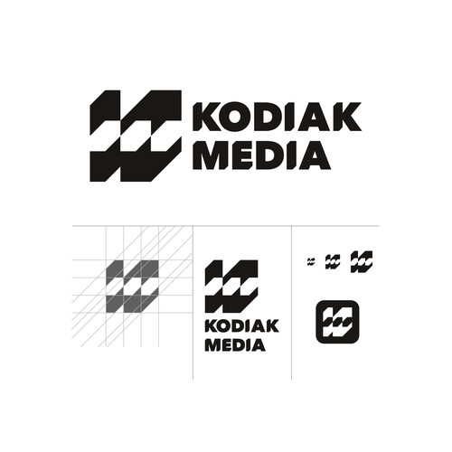 a Modern, Minimalist Logo for Kodiak Media