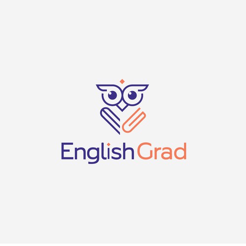 Bold logo for English Grad