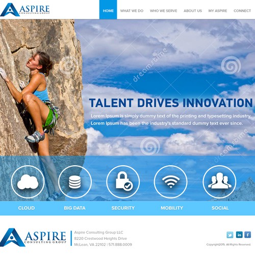 Trendy but sophisticated IT consulting company needs eye catching website