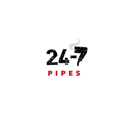 Create a fun logo for an online retail tore that sells pipes/ Smoking accessories 24-7!