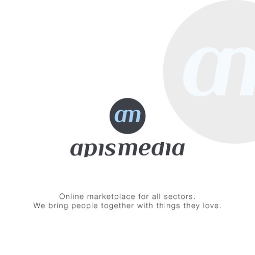 Simple logo for Media Company