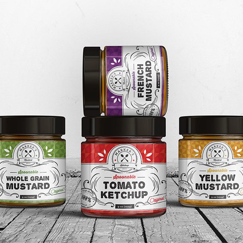 Label design for artisan condiments