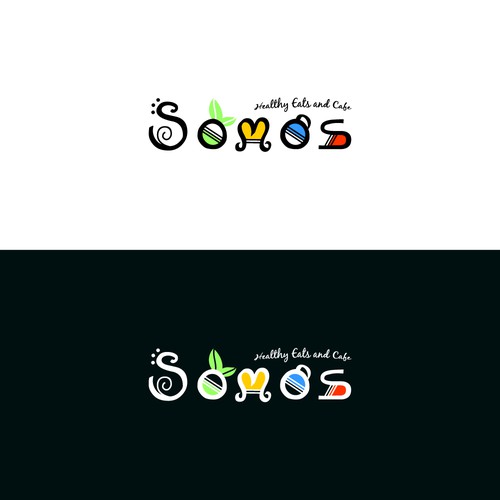 Logo design for healthy food and cafe