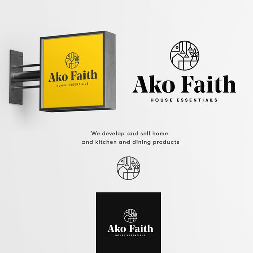 Home and dining product logo design