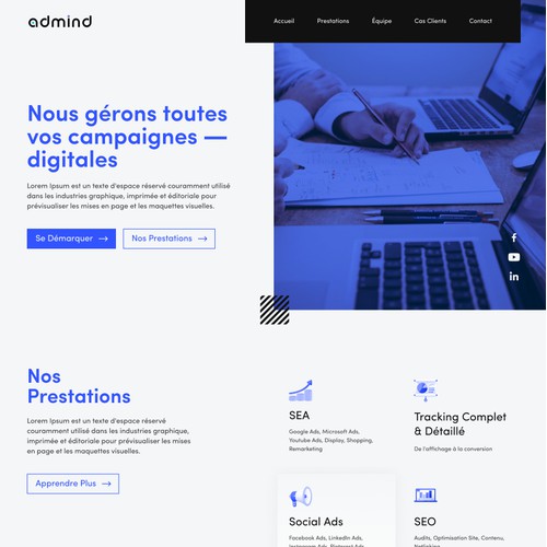 Landing Page For Digital Agency Website