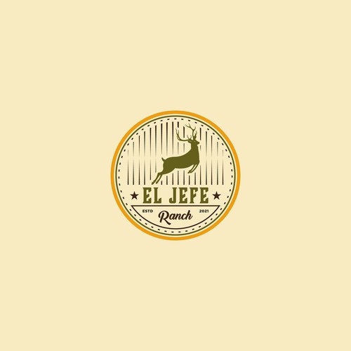 Vintage logo Concept for El Jefe Ranch