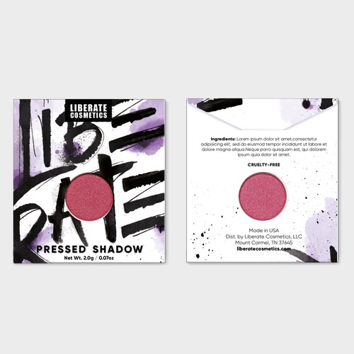 Artsy design concept for cosmetic company - V1