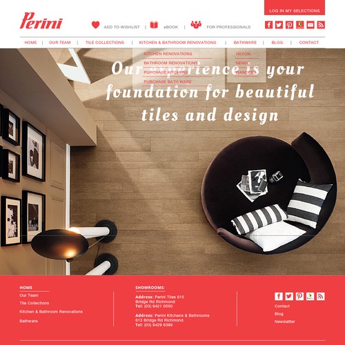 Design a new website for Perini