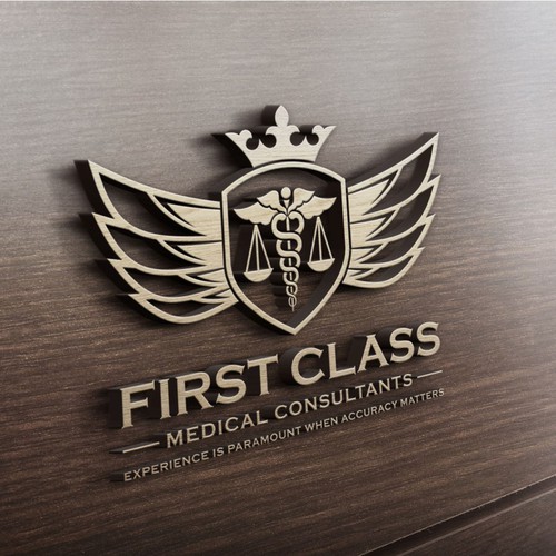 Logo to promote collaborative between medical and legal profession. Professional but witty design.