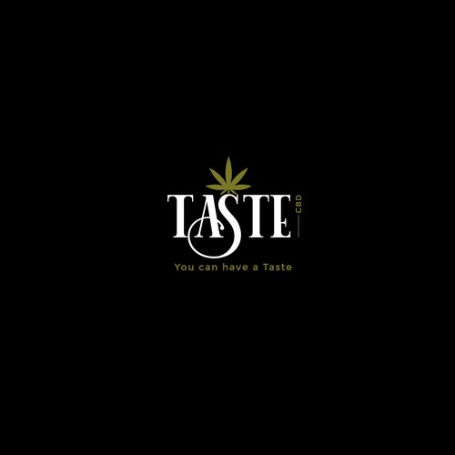 Logo concept for organic products infused with cbd