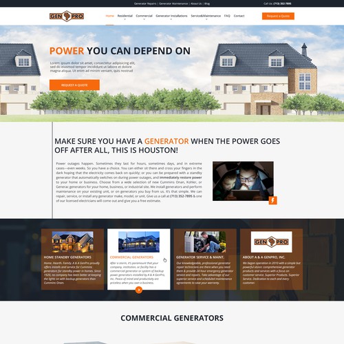 Web page design