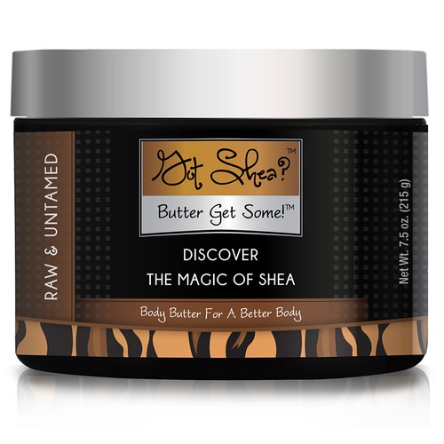 Product Label and Logo for a skin care line: Got Shea?