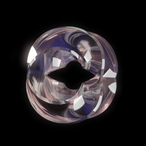 Pink Glass Torus