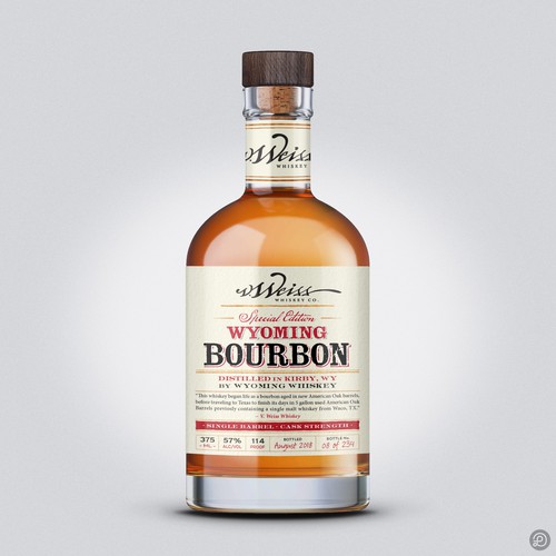 Bourbon label design