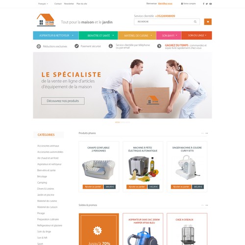 Design for a various items E-commerce