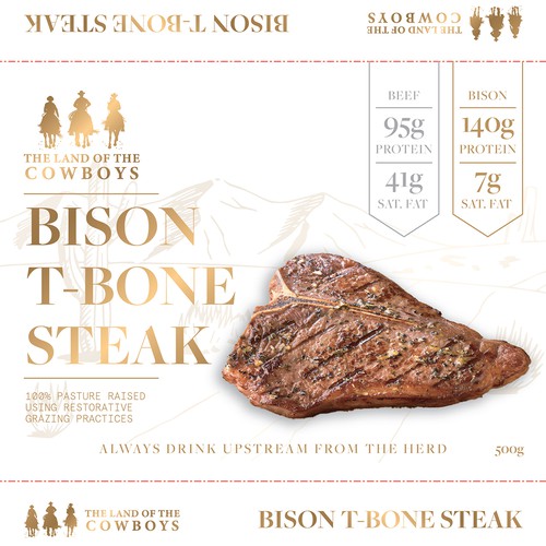 COWBOYS - BISON T-BONE STEAK