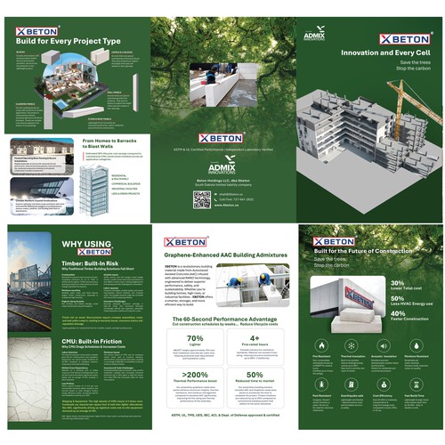 Contruction Material Eco Friendly Concept Brochure