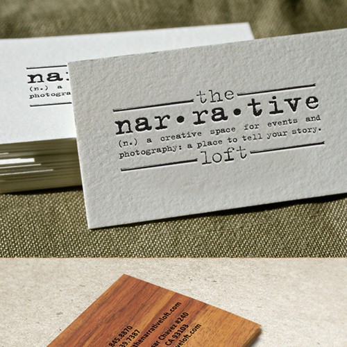 Event space/photography studio looking for a creative to design alogo/biz card that conveys both functions. 