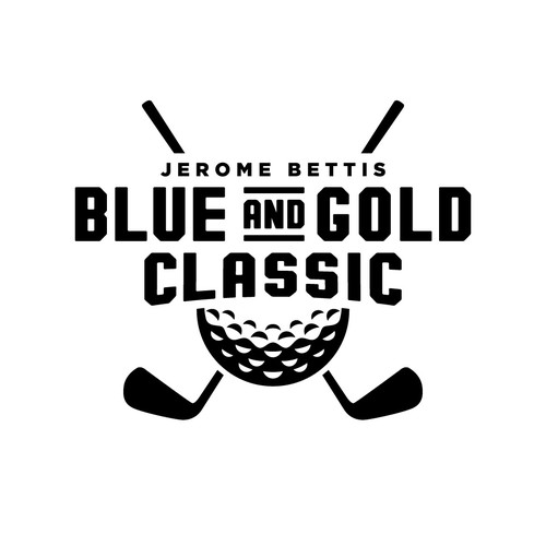 Bold logo concept for a celebrity golf tournament