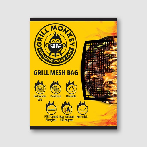 Flyer for grill product - marketing/sales