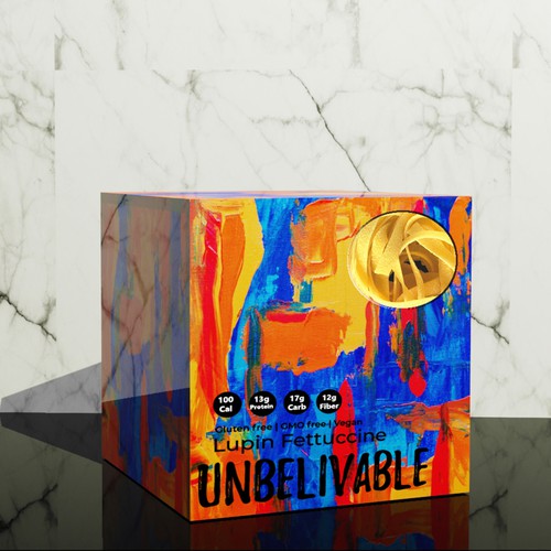 Unique artistic pasta package design