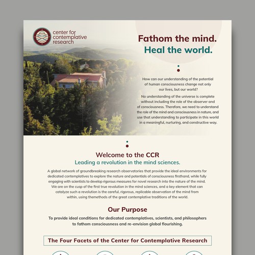 Infographic for Center of Contemplative Research