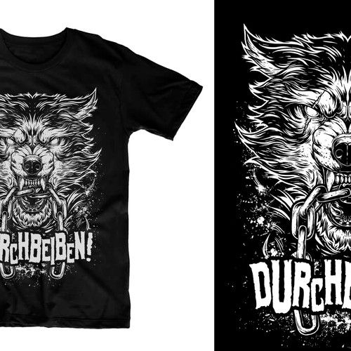  Aggressives, "animalisches" Shirt-Design 