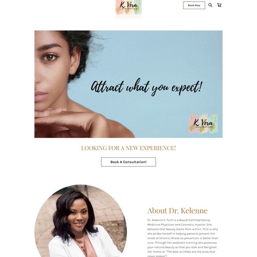 WEBSITE DESIGN FOR SKINCARE SPECIALIST - DR. KELENNE