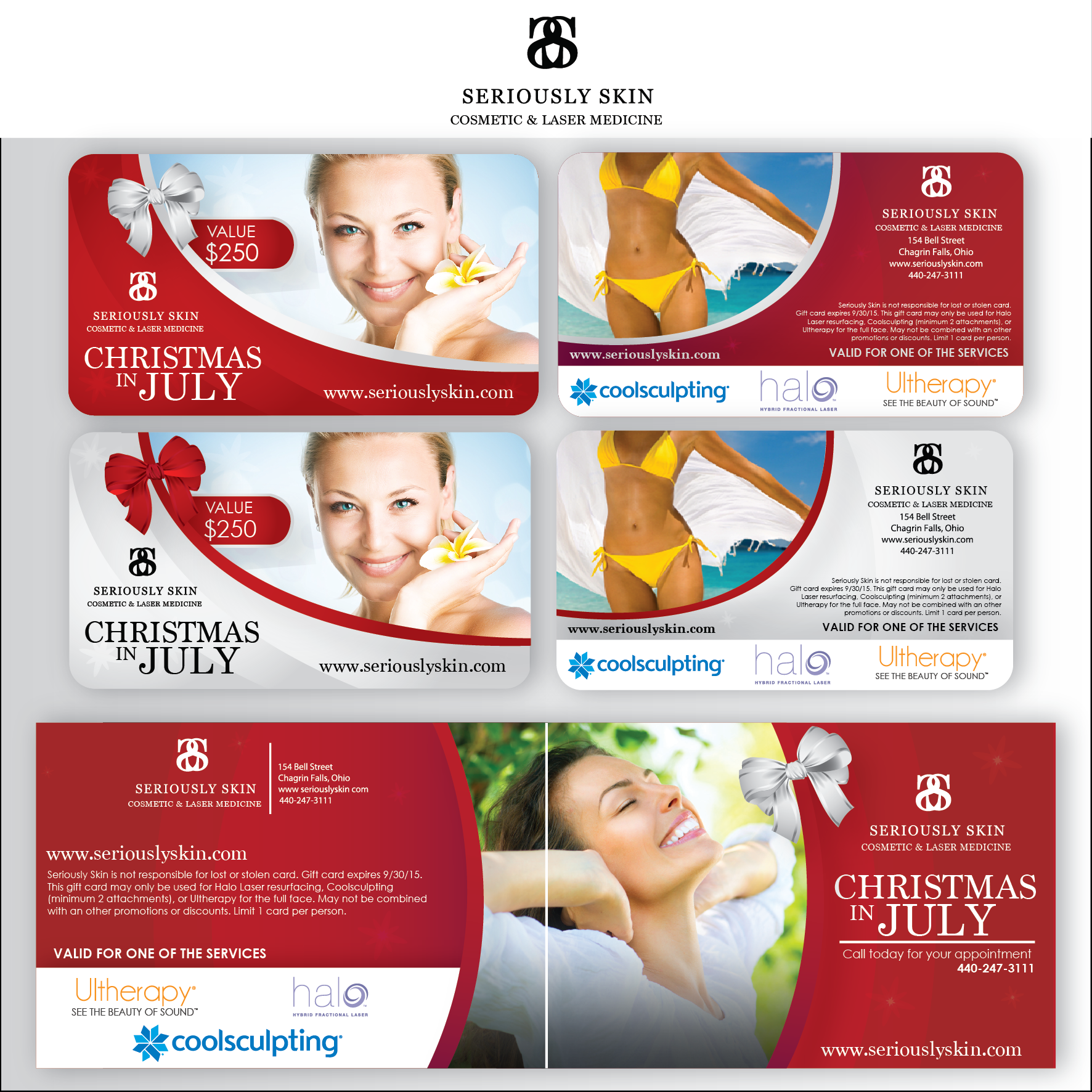 Create a gift card for a Medical Spa