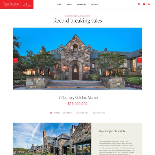 Taso Tsakos real esate agent website