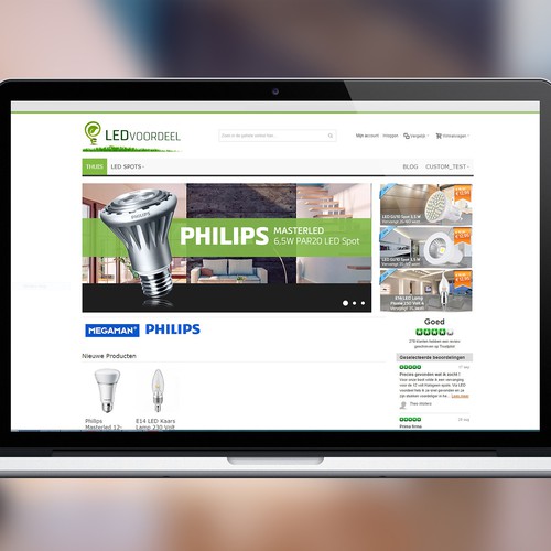 Ledvoordeel Website Slider / Banner