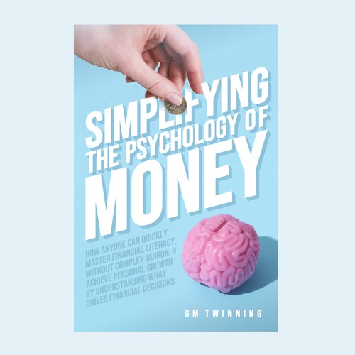 Cool color book cover design in finance theme