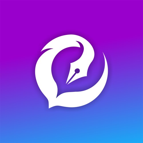 Modern Letter D Logo with Pen Nib | Creative Brand Identity