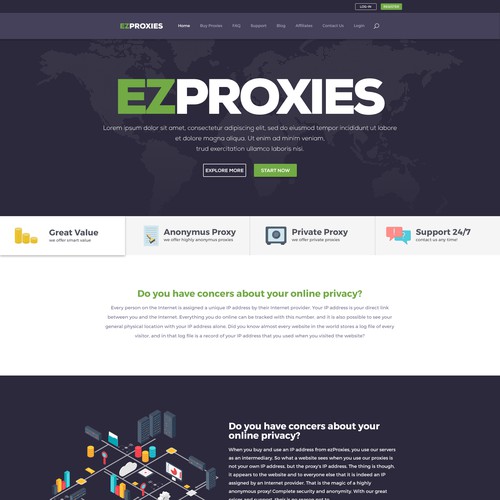 Website for Proxy Servers