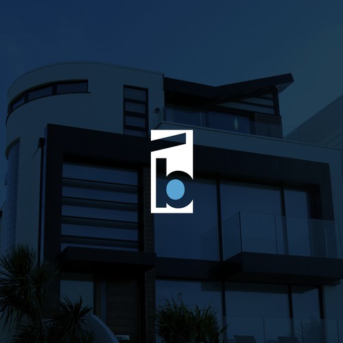 Simple and abstract icon design for a real estate company.
