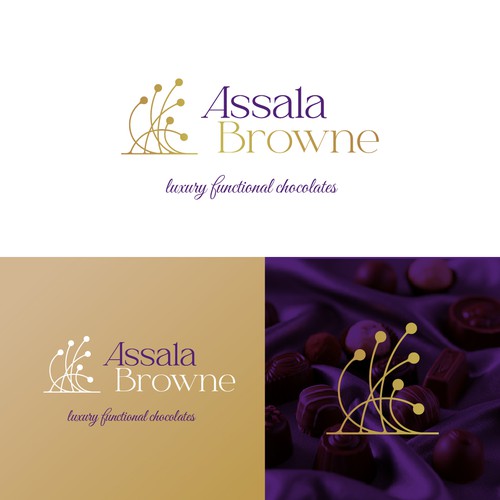 Elegant and Sophisticated Logo for a Luxurious Chocolate Brand.
