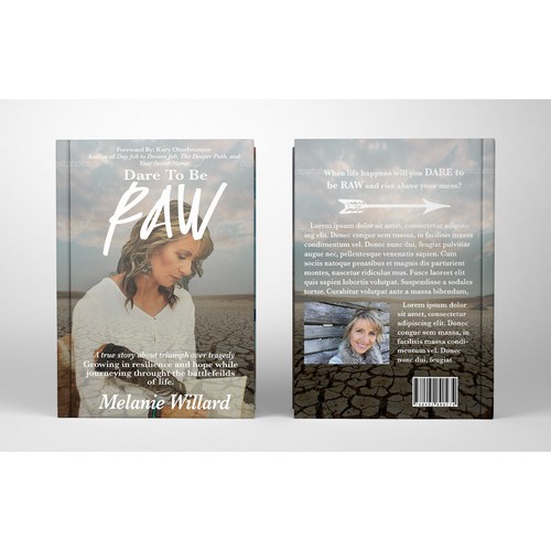 Create a captivating and raw memoir cover