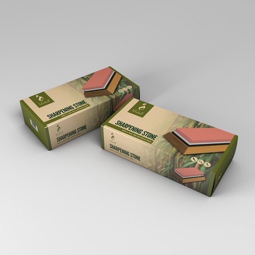 Packaging Design for Kitchen Sharpening Stone