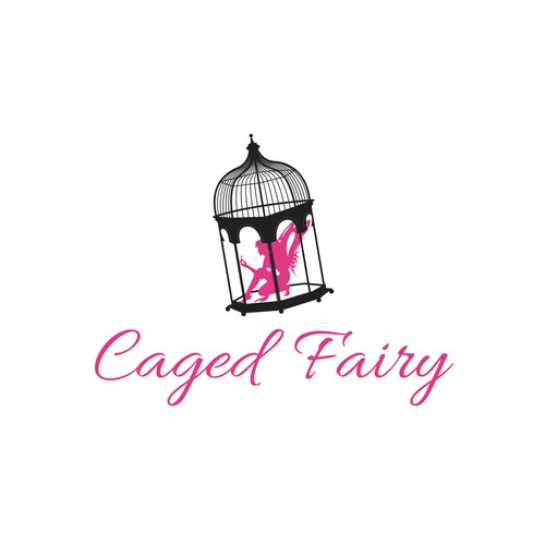 Create a simple, whimsical logo for caged fairy a jewelry company