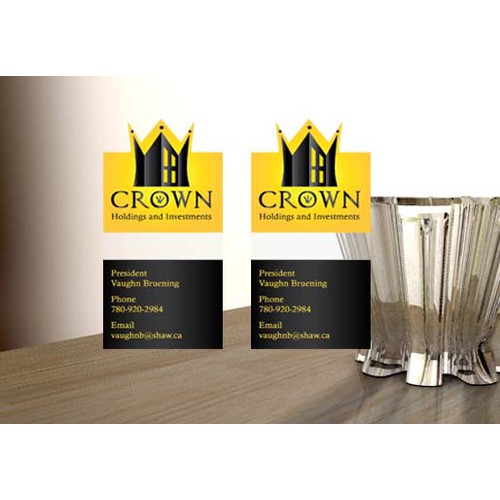 New business card wanted for Crown Holdings and Investments