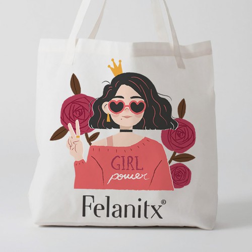 Illustration for tote bag design