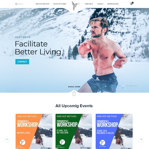 Professional Website for Wim Hof Method Instructor