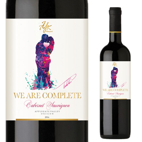 Label for TYK Vineyard - We are Complete Cabernet Sauvignon