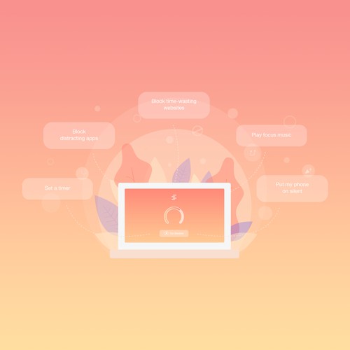 Illustration for a Productivity App Homepage