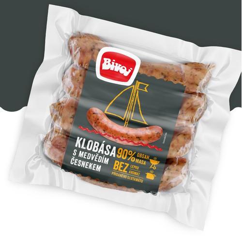 Packaging design for sausage brand