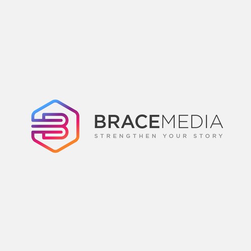 Strenghten logo for BraceMedia.