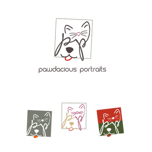 Clean upscale pet photography logo with some wit/sass 