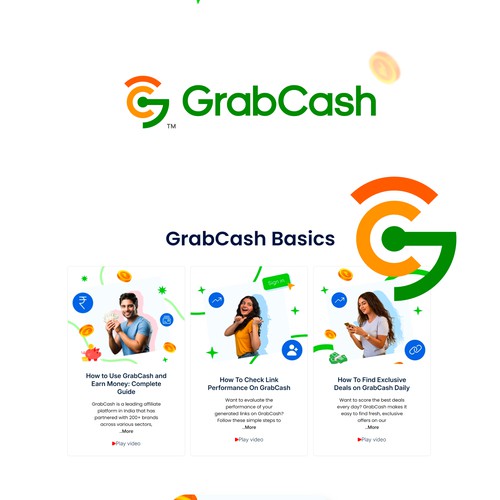 GrabCash Logo Design